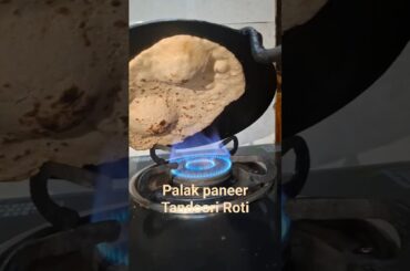 Palak paneer tandoori roti at home#healthy #vegetarianrecipies