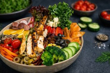 Ultimate Healthy Chicken Quinoa Salad Bowl | Colorful, Fresh & Protein Packed