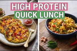 4 High Protein Vegetarian Lunch Recipes | Quick, Easy & Healthy Weight loss Meals