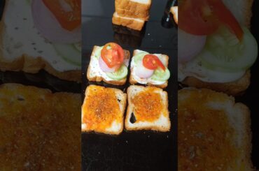 Veg Sandwich Recipe | Easy & Tasty Indian Sandwich | Quick Breakfast Idea #viral #trending #shorts