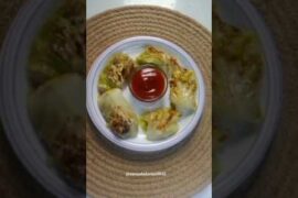 Cabbage dumpling recipe | Healthy snacks snac#shorts #viral #food #trending