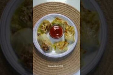 Cabbage dumpling recipe | Healthy snacks snac#shorts #viral #food #trending