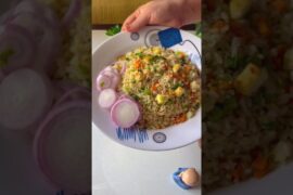 No Oil Paneer Fried Rice | High Protein Low Fat Meal | 5 Min Quick & Easy Weight Loss Recipe