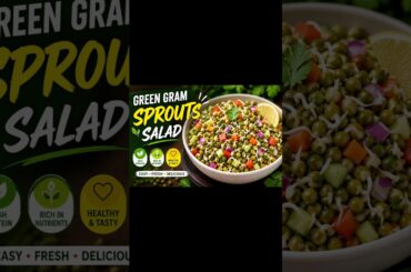 Healthy Green Gram Sprouts Salad# Weight Loss Recipe#Easy Protein Rich Salad#Healthy Breakfast#Snack