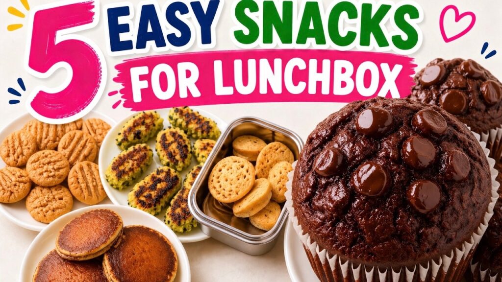 5 Easy Healthy Snacks Recipes for Kids | Lunchbox Ideas (No Refined Sugar)