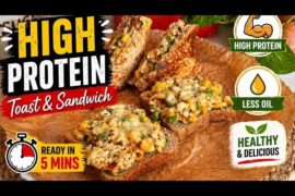 High Protein Toast & Sandwich | Healthy Ragi Bread Recipe | Easy 5 Min Breakfast