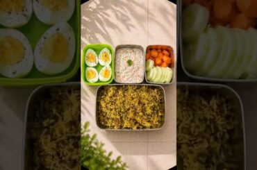 Husband Lunchbox Day 6 |Healthy Methi Pulav Lunchbox | Easy Indian Lunch Idea # shorts #lunchbox