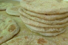 Healthy Whole Wheat Baladi Bread Recipe |  Soft Egyptian Baladi Bread in my own version
