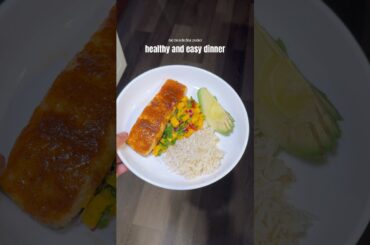 healthy dinner idea #healthydinner #healthydinnerideas #easymealideas  #healthymeals #salmondinner