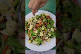 Healthy Vegetable Mix Salad Recipe.#recipe #food #shorts