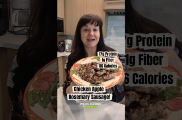 Homemade Chicken Apple Sausage is AMAZING! #highproteinbreakfast #healthybreakfast #lowcalorie
