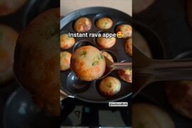 Instant Rava Appe Recipe | Healthy Breakfast in 10 Minutes #shorts