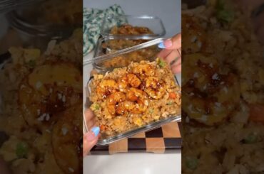 love fried rice meal prep bc it reheats so perfectly!!! #mealprep #healthyrecipes