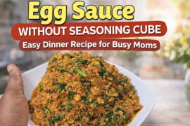 Easy Healthy Dinner Recipe for Busy Moms (Ready in Minutes!)/Egg Sauce and Potatoes Recipe