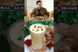 Raghav Chadha healthy almond mango shake recipe #shorts #viral #trending #raghavchadha #mangoshake