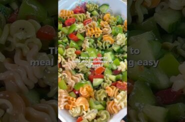 Easy Pasta Salad Recipe | Quick Meal Prep Idea for Busy Weeks