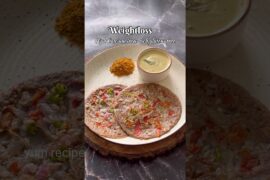 No Rice Ragi Uttapam for weight loss #shorts #youtubeshorts #viral #trending #ragi #weightloss #food