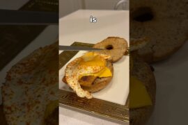 Low Calorie Sausage Egg & Cheese Breakfast Bagel That Changed My Life (High Protein Recipe Below)