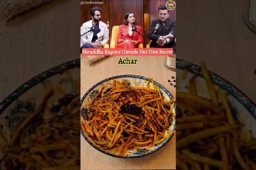 Shraddha Kapoor's Favorite Instant Mango Achaar Recipe #shorts #shraddhakapoor #achar #ashortaday