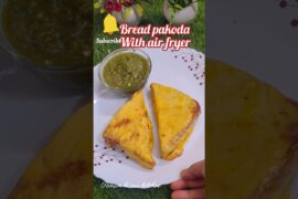 Bread Pakoda With Air Fryer | #shorts #shortsvideo #youtubeshorts #poonamkinewkicthan