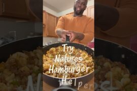 Try Natures HAMBURGER HELPER!!!!!             #shorts #healthyrecipes #asmr #food  #weightloss