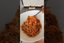 Healthy peanut carrot cucumber salad recipe #shorts #weightloss
