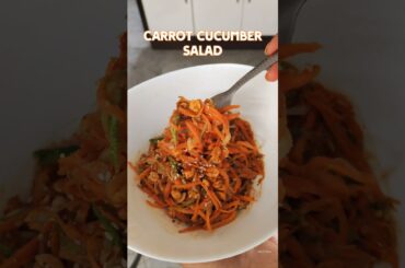 Healthy peanut carrot cucumber salad recipe #shorts #weightloss