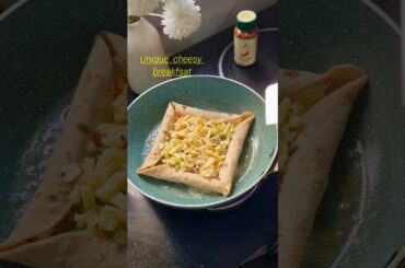 Unique breakfast recipe I Egg pizza recipe I Cheesy anda paratha recipe