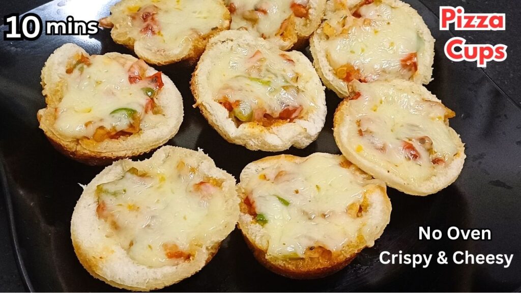 10 Minute Breakfast That Kids Can’t Resist | Tiffin Recipes | Crispy Bread Pizza Cups (No Oven)