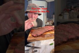 Flat Iron Steak Grilled On Bbq Pit #healthy #food #foryou #fyp #foryoupage