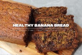 HEALTHY BANANA BREAD | no sugar, four, oil, or butter (easy recipe)