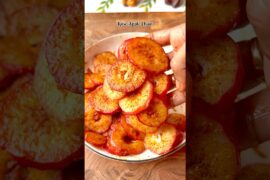 Rose Apple Chaat Recipe | Quick Healthy Fruit Chaat in 1 Minute | Summer Snack #shorts