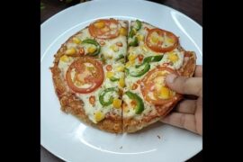 Oats Pizza Recipe | Weight Loss Recipes | Pizza Recipe #pizza #shorts #healthyrecipes #viral