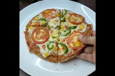Oats Pizza Recipe | Weight Loss Recipes | Pizza Recipe #pizza #shorts #healthyrecipes #viral
