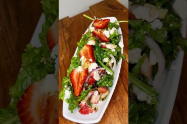 Ensalada Espinacas con Fresa #ensalada #salad #saladrecipe #healthyfood #healthydinner #freshsalad