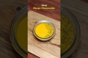 High Protein No bake mango cheesecake | No refined Sugar, No cheese, no cream