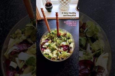 A Very Healthy and Beautiful Salad #realityshow #salad #healthy #vegan #glutenfree #peas #olives
