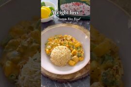 Weight loss rice bowl that doesn’t feel healthy #shorts #youtubeshorts #viral #trending #highprotein