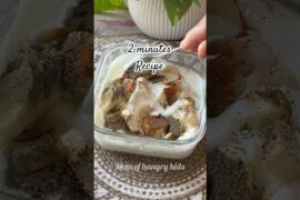 2 Minutes Recipe | raita recipe | banana recipe | #shorts #raita #momofhungrykids