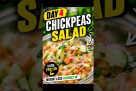 Day 4 of weight loss series | Chickpea salad | Easy diet recipe #shorts #weightloss #salad #chana