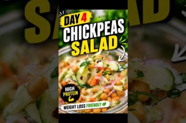 Day 4 of weight loss series | Chickpea salad | Easy diet recipe #shorts #weightloss #salad #chana