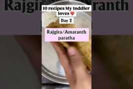Quick Rajgira Paratha Recipe #food #toddlerfood #toddlerapproved