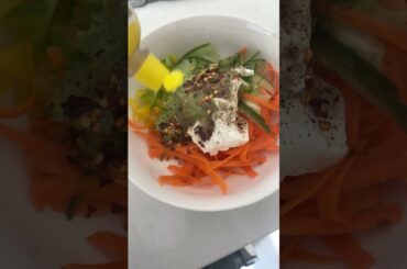 Healthy greek yogurt salad #healthyeating #asmrshorts #ytshorts