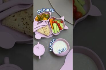 Setting Oshan's Lunch Plate:) #silicone #mealprep #trendingshorts #plate