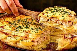 Healthy Dinner Idea! High Protein Chicken Potato Bake! Comfort Meal Prep!