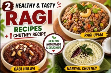 Live Cooking:  Ragi ke 2 Swadisht Recipes + Coconut Chutney | Healthy Breakfast Ideas