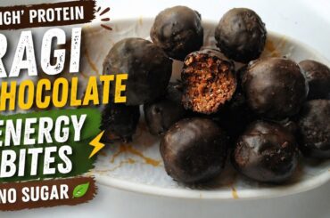 Healthy Snacks Recipes| Ragi Chocolate Energy Balls|Easy & Quick Snacks| Kids Lunchbox & Weight Loss