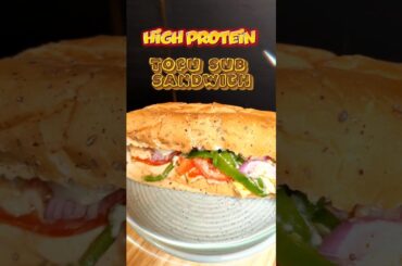 High Protein Tofu Sub Sandwich Recipe | Subway Style Veg Sandwich | Healthy Protein Meal