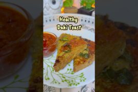 Healthy Dahi bread toast recipe at home | High Protein Dahi Toast | Easy to make dahi toast #shorts