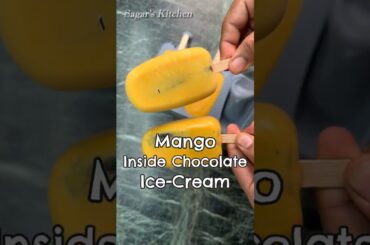 New Inside Chocolate Mango IceCream #IceCream #Shorts #SummerSpecial